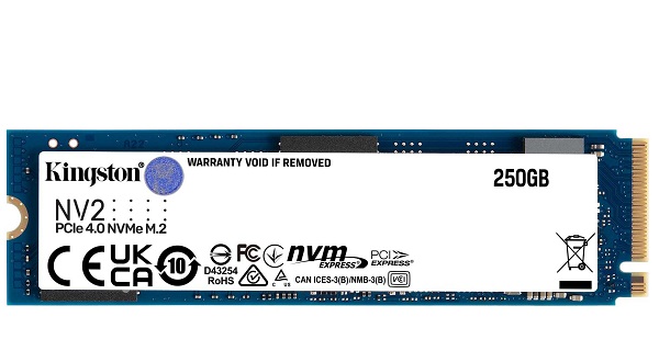 Ổ cứng SSD NV2 PCIe 4.0 NVMe 250GB KINGSTON SNV2S/250G