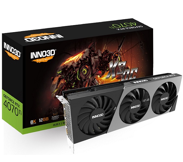 Graphics Card INNO3D GeForce RTX 4070 Ti X3 OC