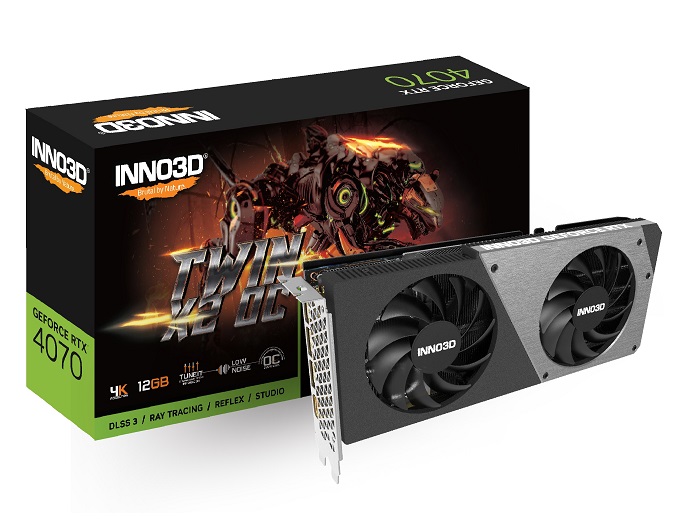 Graphics Card INNO3D GeForce RTX 4070 Twin X2 OC