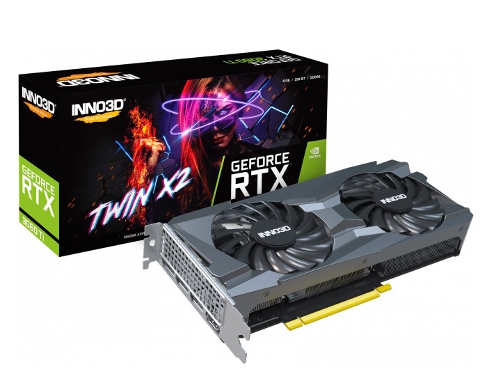 Graphics Card INNO3D GeForce RTX 3060 Ti Twin X2 LHR