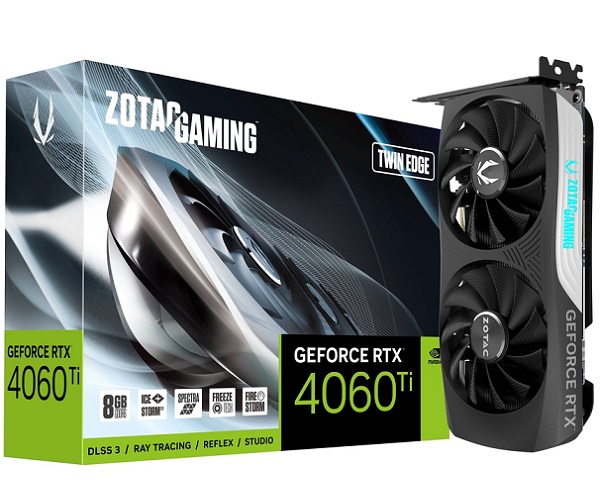 Gaming GeForce RTX 4060 Ti 8GB Twin Edge ZOTAC ZT-D40610E-10M