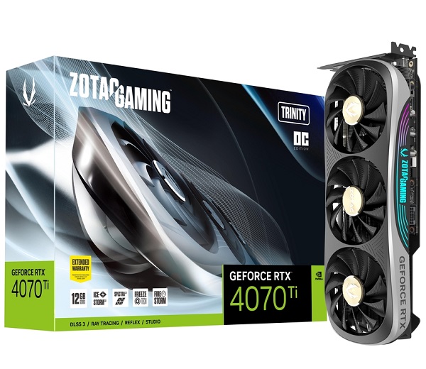 Gaming GeForce RTX 4070 Ti Trinity OC ZOTAC ZT-D40710J-10P