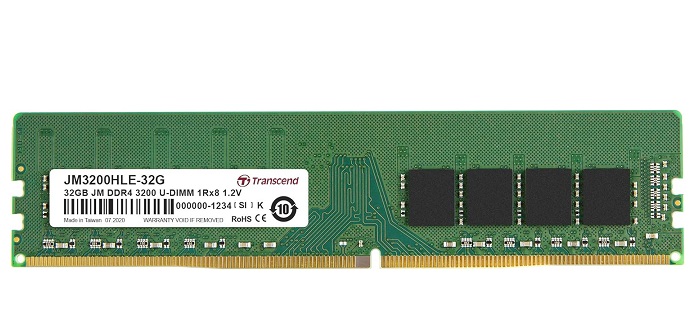 RAM Desktop DDR4-3200 32GB Transcend JM3200HLE-32G