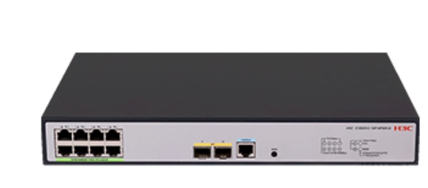 8-Port PoE GE + 2-Port 1000Base-X SFP Managed Switch H3C LS-1850V2-10P-HPWR-EI-GL