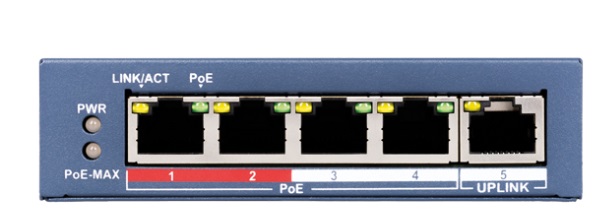 5-Port 10/100Mbps Ethernet PoE Switch JABLOTRON JI-114Z