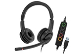 Tai nghe AXTEL | Tai nghe Headset AXTEL Voice UC28-35 stereo USB-A (AXH-V28-35UCD)