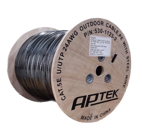 Cáp mạng CAT5E UTP Outdoor APTEK 530-1123-2