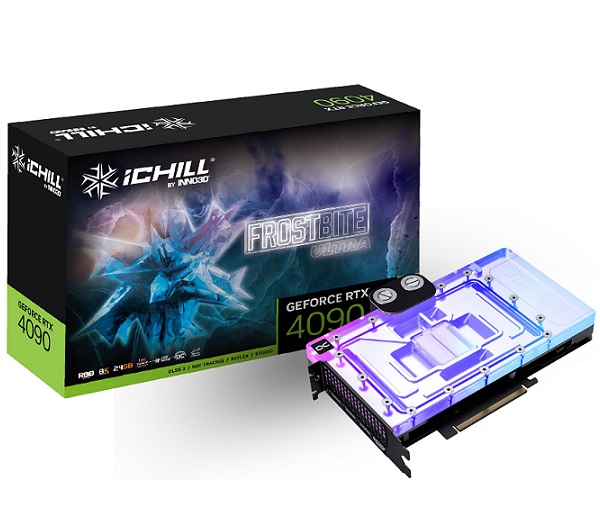 Graphics Card INNO3D GeForce RTX 4090 iChill Frostbite Ultra