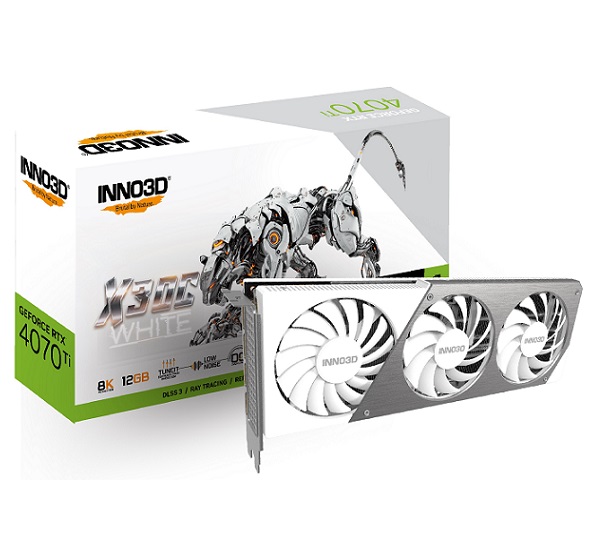 Graphics Card INNO3D GeForce RTX 4070 Ti X3 OC White