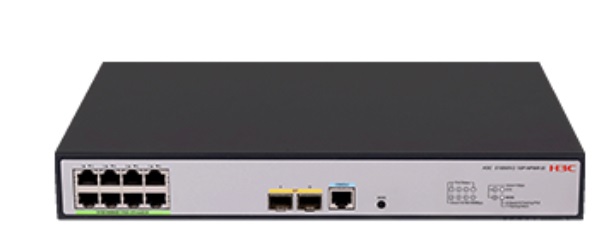 8-Port GE PoE + 2-Port 1000Base-X SFP Managed Layer 2 Switch H3C S1850V2-10P-HPWR-EI