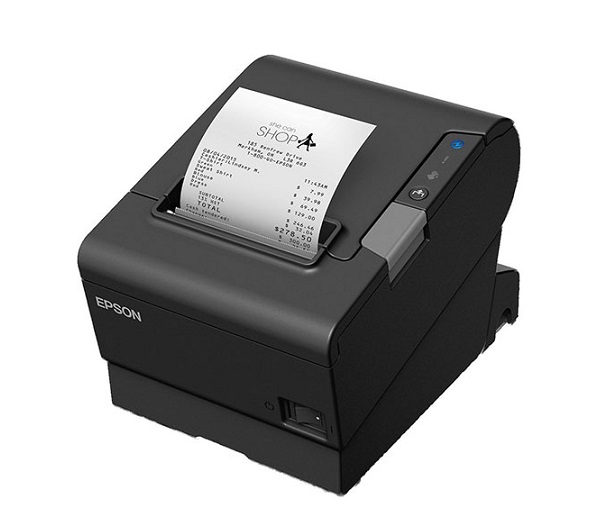 Máy in hóa đơn EPSON TM-T88VI (USB + LAN + Parallel, Đen, Font VN)