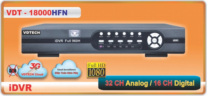 Đầu ghi hình 32 kênh VDTECH VDT-18000HFN