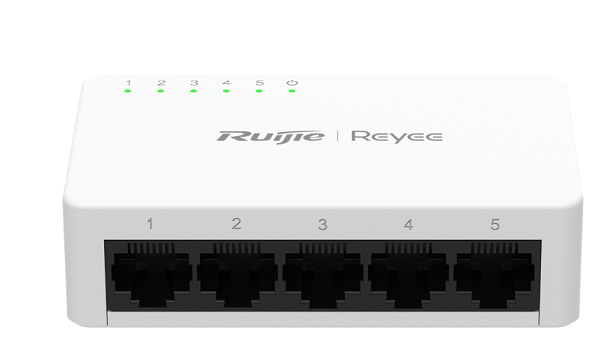 5-Port 10/100Mbps Unmanaged Non-PoE Switch RUIJIE RG-ES05F 