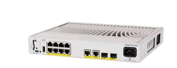 8-port Gigabit Ethernet PoE Switch Cisco C9200CX-8P-2X2G-E