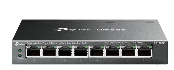 Omada 8-Port Gigabit Unmanaged Desktop Switch TP-LINK DS108GP
