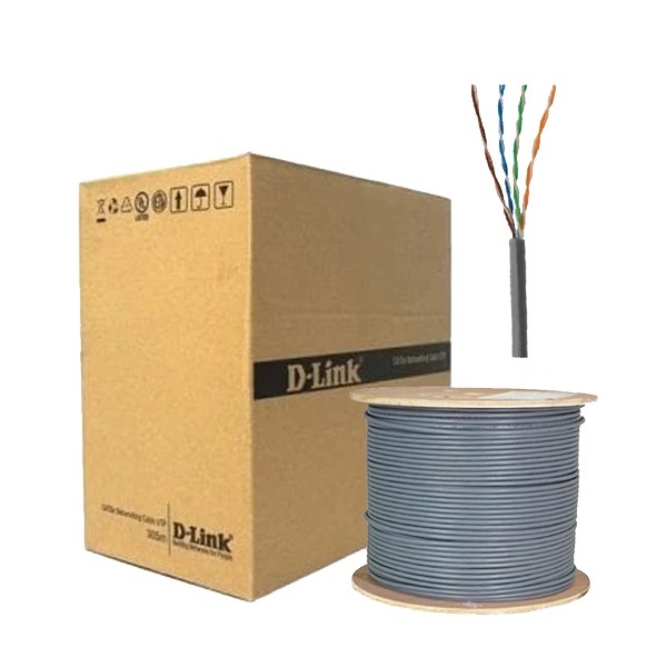 Cáp mạng Cat5e UTP 24AWG D-Link NCB-5EUGRYR-305F1A