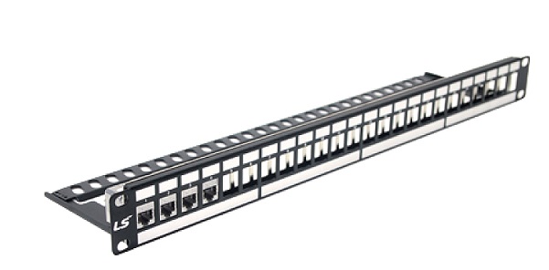 Patch panel 24-port Shielded LS CAT6 (LS-PP-SC6-24P-F-ECO)