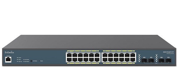 24-Port Gigabit PoE Switch EnGenius EWS7928P-FIT