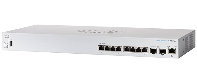 8-port 10GE, 2x10G SFP+ Managed Switch CISCO CBS350-8XT