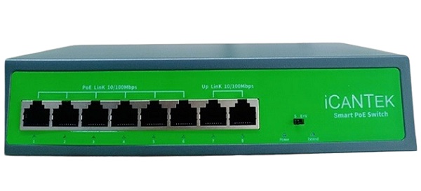 6-Port 10/100M PoE Switch ICANTEK ICAN-W62