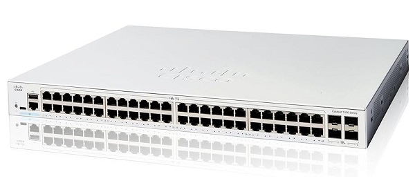 48-Port GE + 4-Port 10G SFP+ Switch CISCO C1200-48T-4X