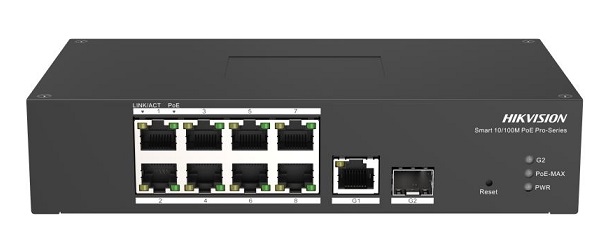 8 Port Fast Ethernet Smart Harsh PoE Switch HIKVISION DS-3T1310P-SI/HS