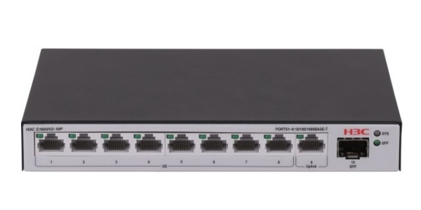 10-Port Gigabit L2 Switch H3C LS-1600V2-10P-GL