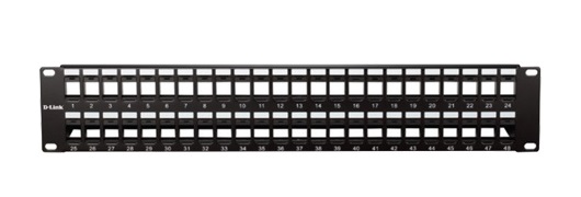 Patch Panel 48-port Unloaded D-Link NPP-AL1BLK481