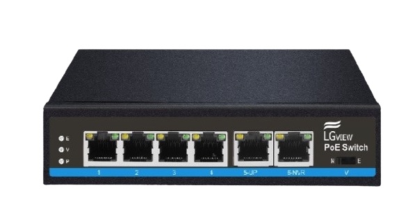 4-port 10/100Mbps PoE Switch LGVIEW LG-SW206