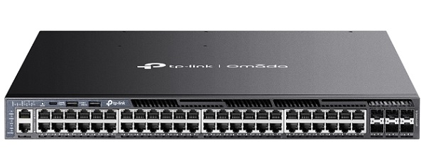 Omada 48-Port Gigabit with 6 10G Slots Stackable L3 Managed PoE+ Switch TP-LINK SG6654XHP