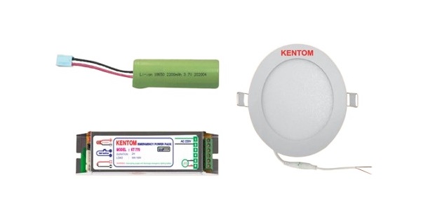 Đèn sạc chiếu sáng khẩn cấp âm trần Kentom KT-770 (Led 9W)