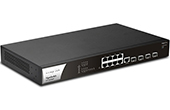 Thiết bị mạng DrayTek | 8-Port 2.5GbE PoE + 4-Port 10Gbps SFP+ Managed Switch Draytek VigorSwitch PQ2121x