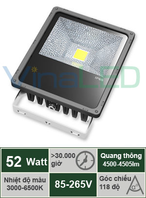 Đèn pha LED 52W VinaLED FL-A52C