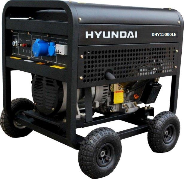 MÁY PHÁT ĐIỆN CHẠY DẦU DIESEL HYUNDAI DHY15000LE 